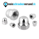 Hutmuttern Sechskant M14 hohe Form DIN 1587 Edelstahlmuttern A2 Kappenmuttern Sechskantmuttern cap nuts M14 25 Stück