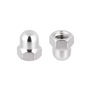 Hutmuttern Sechskant M18 hohe Form DIN 1587 Edelstahlmuttern A2 Kappenmuttern Sechskantmuttern cap nuts M18 25 Stück