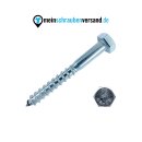 Sechskant Edelstahl Holzschrauben DIN 571 Wiener Schrauben Schlüsselschrauben Holzschrauben Edelstahlschrauben Rostfrei 8 x 80 mm 10