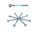 Sechskant Edelstahl Holzschrauben DIN 571 Wiener Schrauben Schlüsselschrauben Holzschrauben Edelstahlschrauben Rostfrei 8 x 80 mm 10