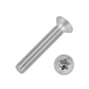 Senkkopfschrauben Torx nach ISO 14581 DIN 965 TX Senkschrauben Innensechsrund Edelstahl Vollgewindeschrauben 6 x 25 mm 10