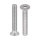 Senkkopfschrauben Torx nach ISO 14581 DIN 965 TX Senkschrauben Innensechsrund Edelstahl Vollgewindeschrauben 8 x 60 mm 100