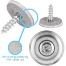 Spenglerschrauben DIN 7995 TX EPDM-Dichtscheibe Torx Neopren-Gummidichtung rostfreier A2 Edelstahl 4,5 x 30 mm - 20 mm 25