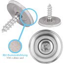 Spenglerschrauben DIN 7995 TX EPDM-Dichtscheibe Torx Neopren-Gummidichtung rostfreier A2 Edelstahl 4,5 x 50 mm - 20 mm 50