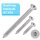 Blechschrauben Senkkopf 5,5x70 Torx Edelstahl ISO 14586 DIN 7982 Bohrspitze-selbstschneidend 5,5 x 70 mm 100 Stück 3,9 x 22 mm 25